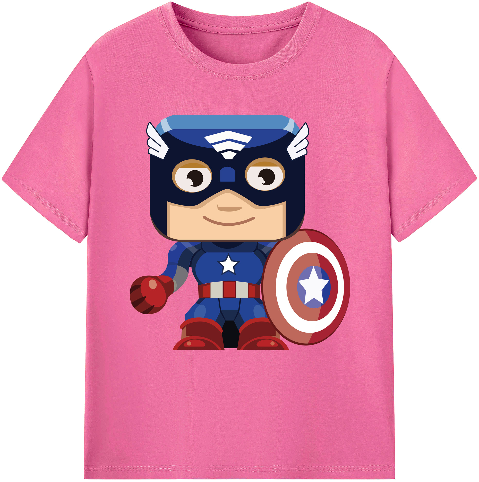 （画像用） アベンジャーズ The Avengers レディースカジュアルプリントTシャツ（綿100％）